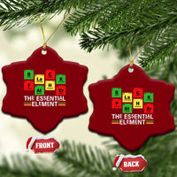 Black Father The Essential Element Ceramic Ornament Father's Day Juneteenth Chemistry Periodic Table