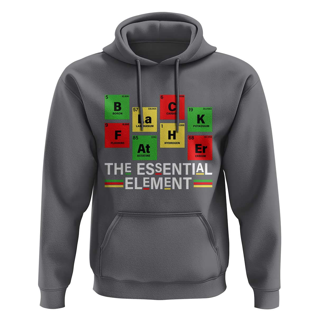 Black Father The Essential Element Hoodie Father's Day Juneteenth Chemistry Periodic Table