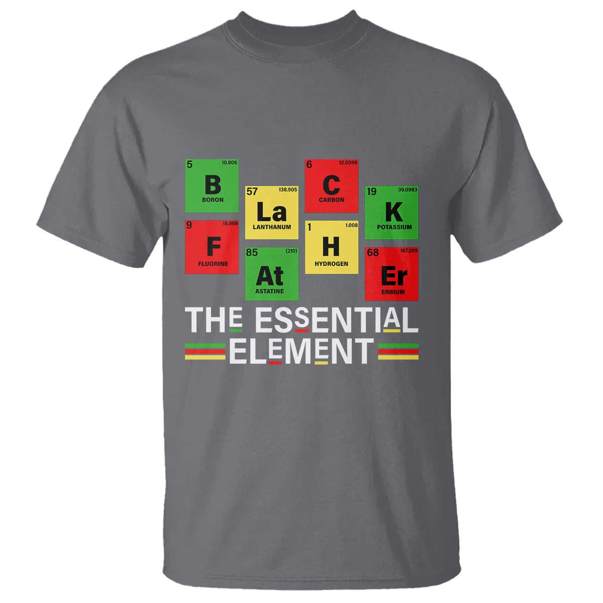 Black Father The Essential Element T Shirt Father's Day Juneteenth Chemistry Periodic Table