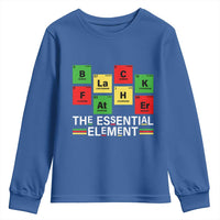Black Father The Essential Element Youth Sweatshirt Father's Day Juneteenth Chemistry Periodic Table