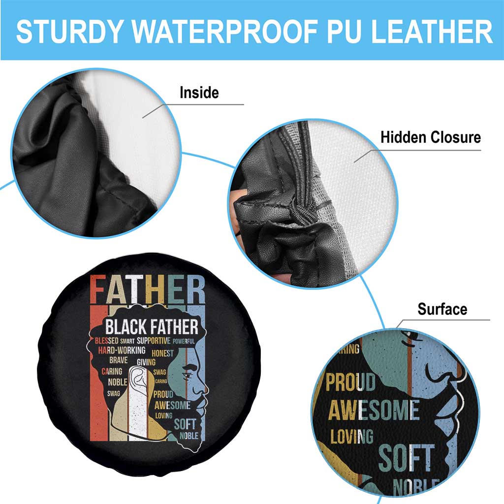 African American Black Father Spare Tire Cover Fathers Day Juneteenth