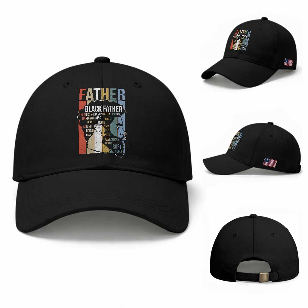 African American Black Father Baseball Cap Fathers Day Juneteenth