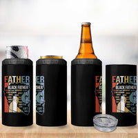 African American Black Father 4 in 1 Can Cooler Tumbler Fathers Day Juneteenth
