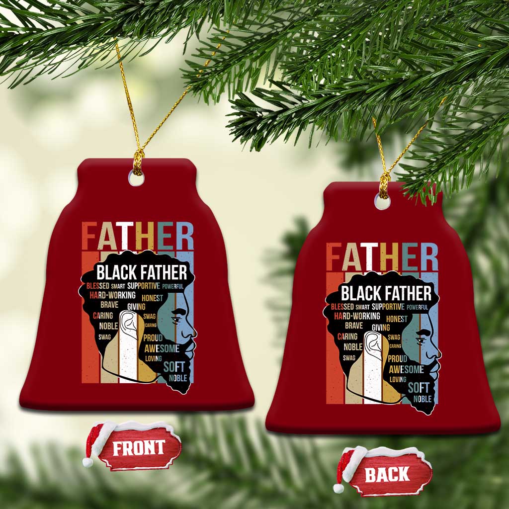 African American Black Father Ceramic Ornament Fathers Day Juneteenth