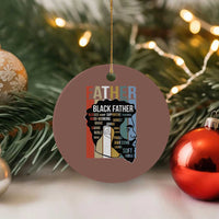 African American Black Father Ceramic Ornament Fathers Day Juneteenth