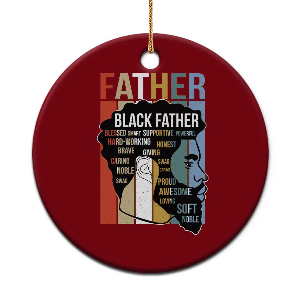 African American Black Father Ceramic Ornament Fathers Day Juneteenth