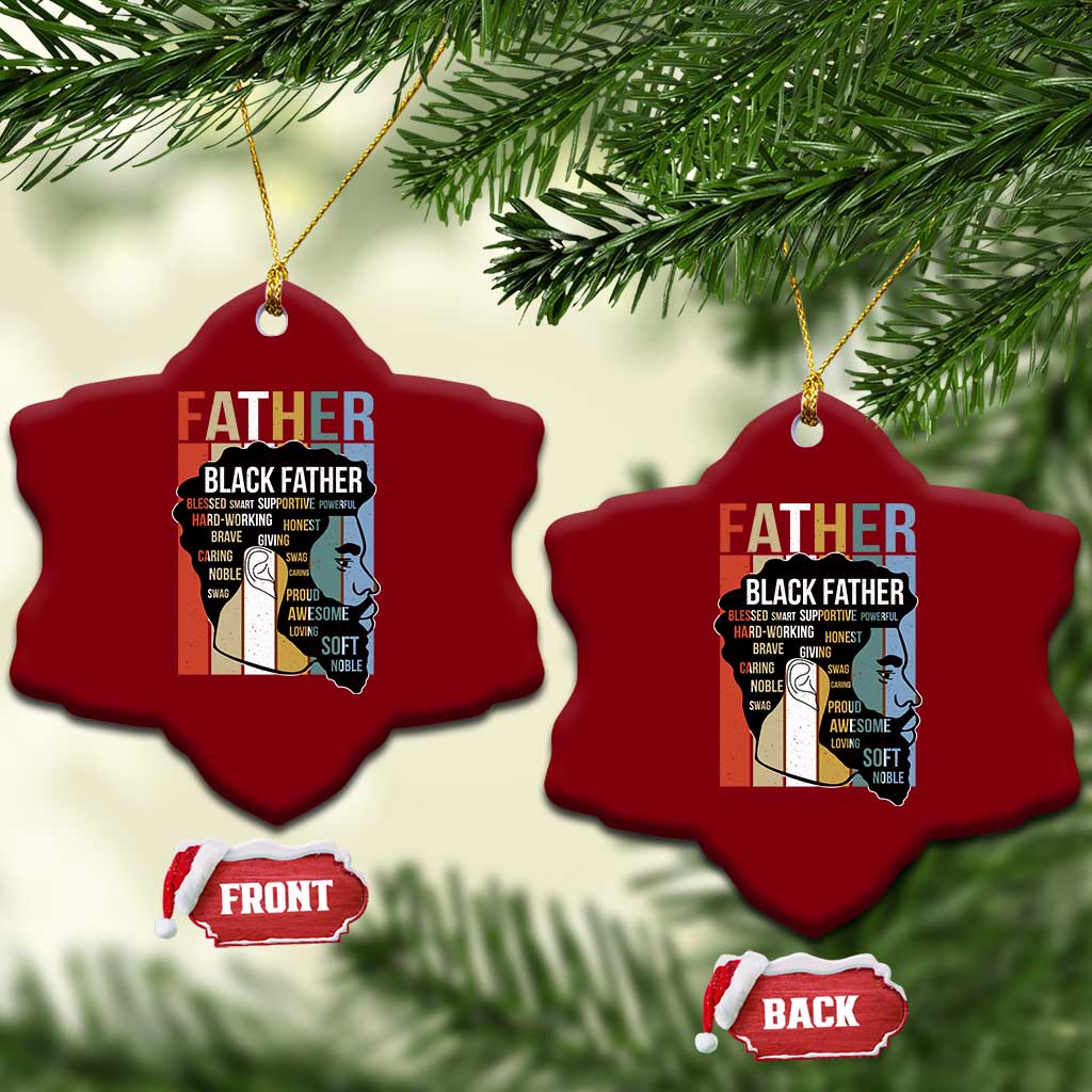 African American Black Father Ceramic Ornament Fathers Day Juneteenth