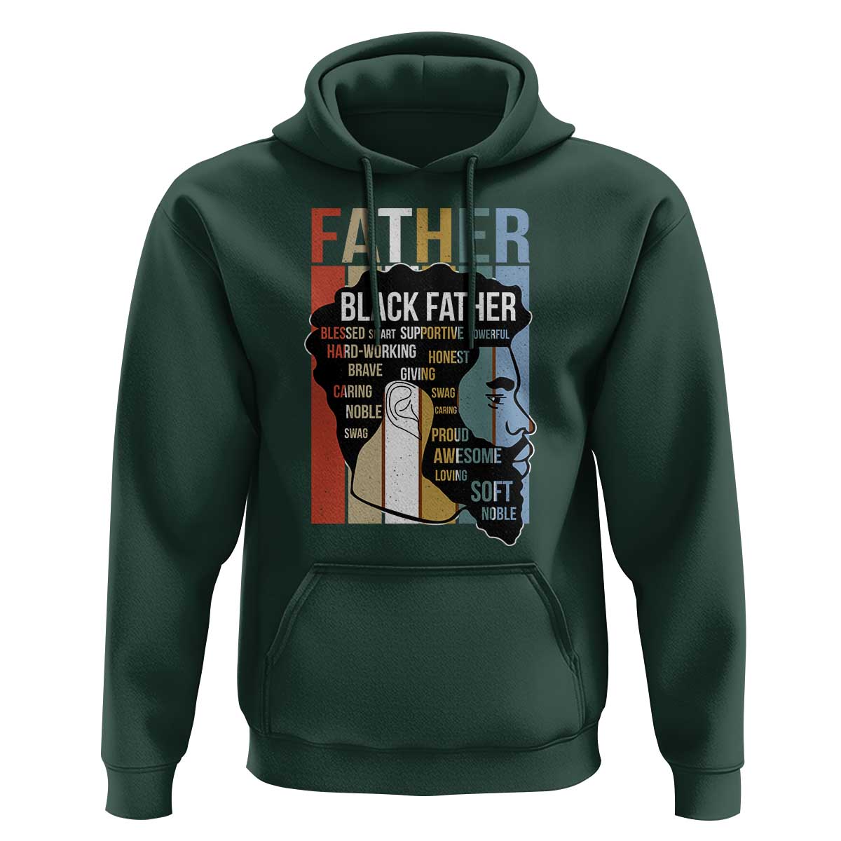African American Black Father Hoodie Fathers Day Juneteenth