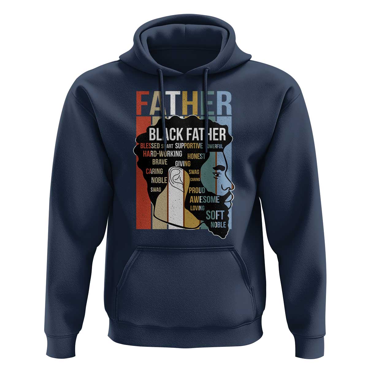 African American Black Father Hoodie Fathers Day Juneteenth