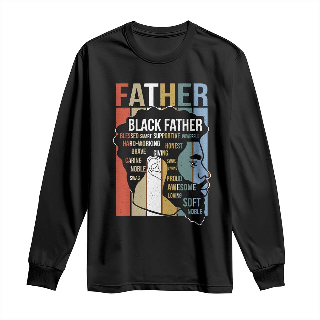 African American Black Father Long Sleeve Shirt Fathers Day Juneteenth