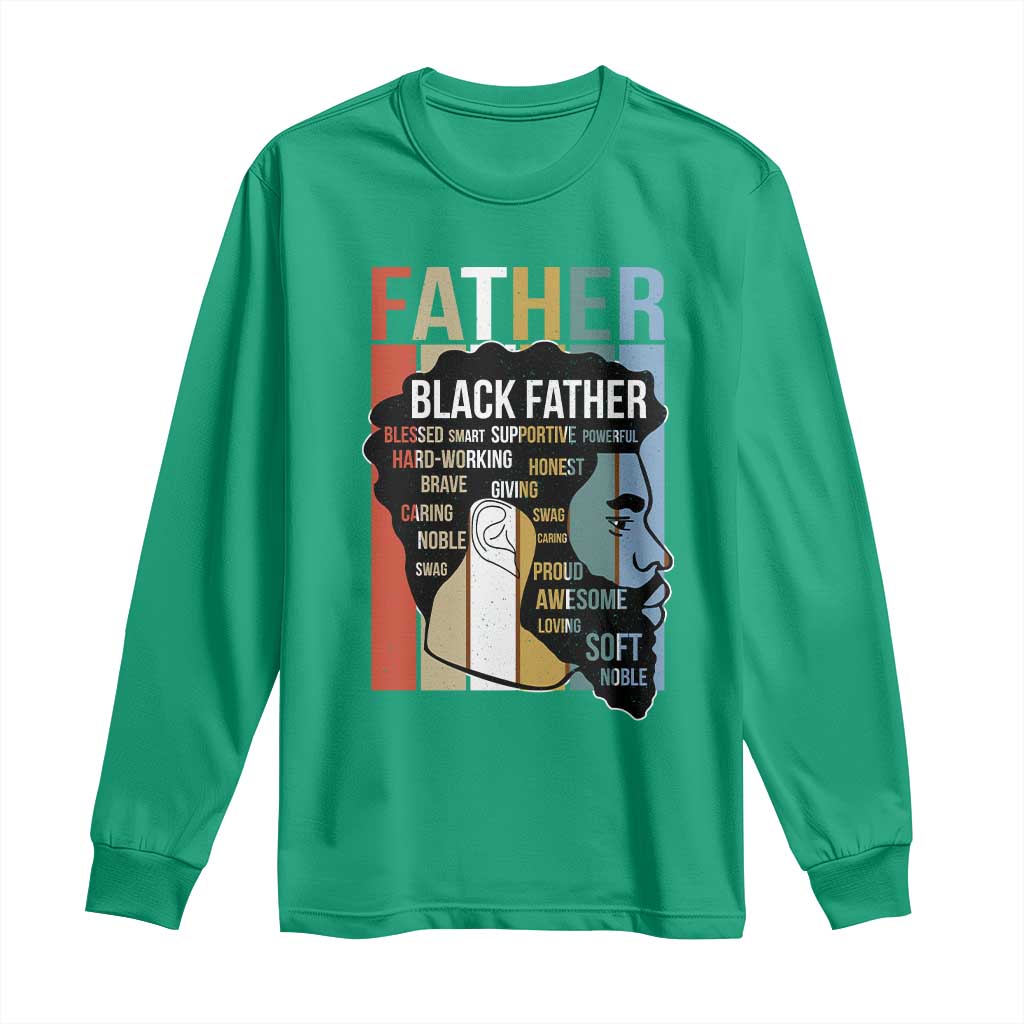 African American Black Father Long Sleeve Shirt Fathers Day Juneteenth