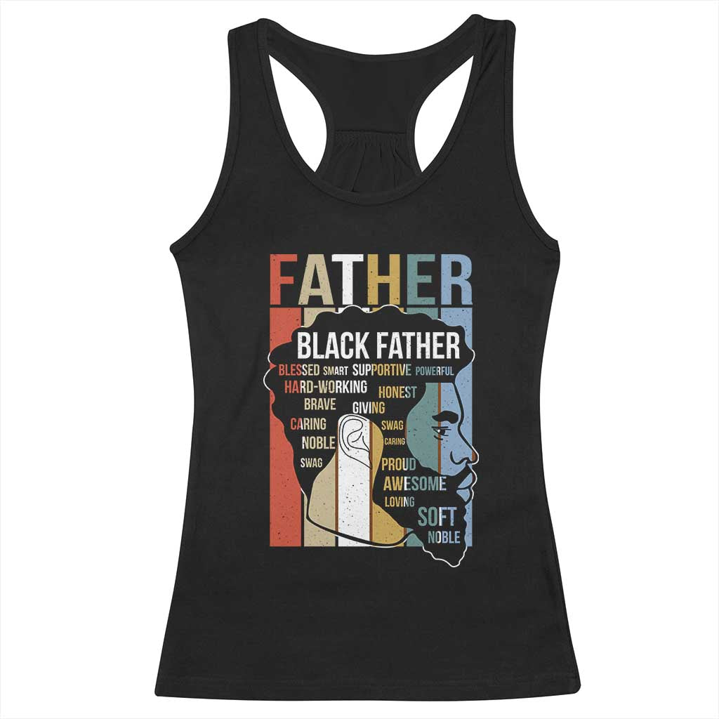 African American Black Father Racerback Tank Top Fathers Day Juneteenth