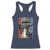 African American Black Father Racerback Tank Top Fathers Day Juneteenth