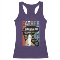 African American Black Father Racerback Tank Top Fathers Day Juneteenth