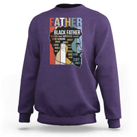African American Black Father Sweatshirt Fathers Day Juneteenth