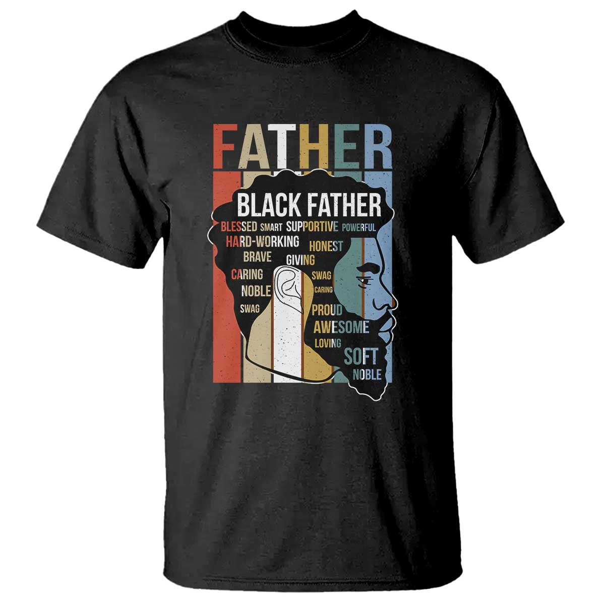 African American Black Father T Shirt Fathers Day Juneteenth