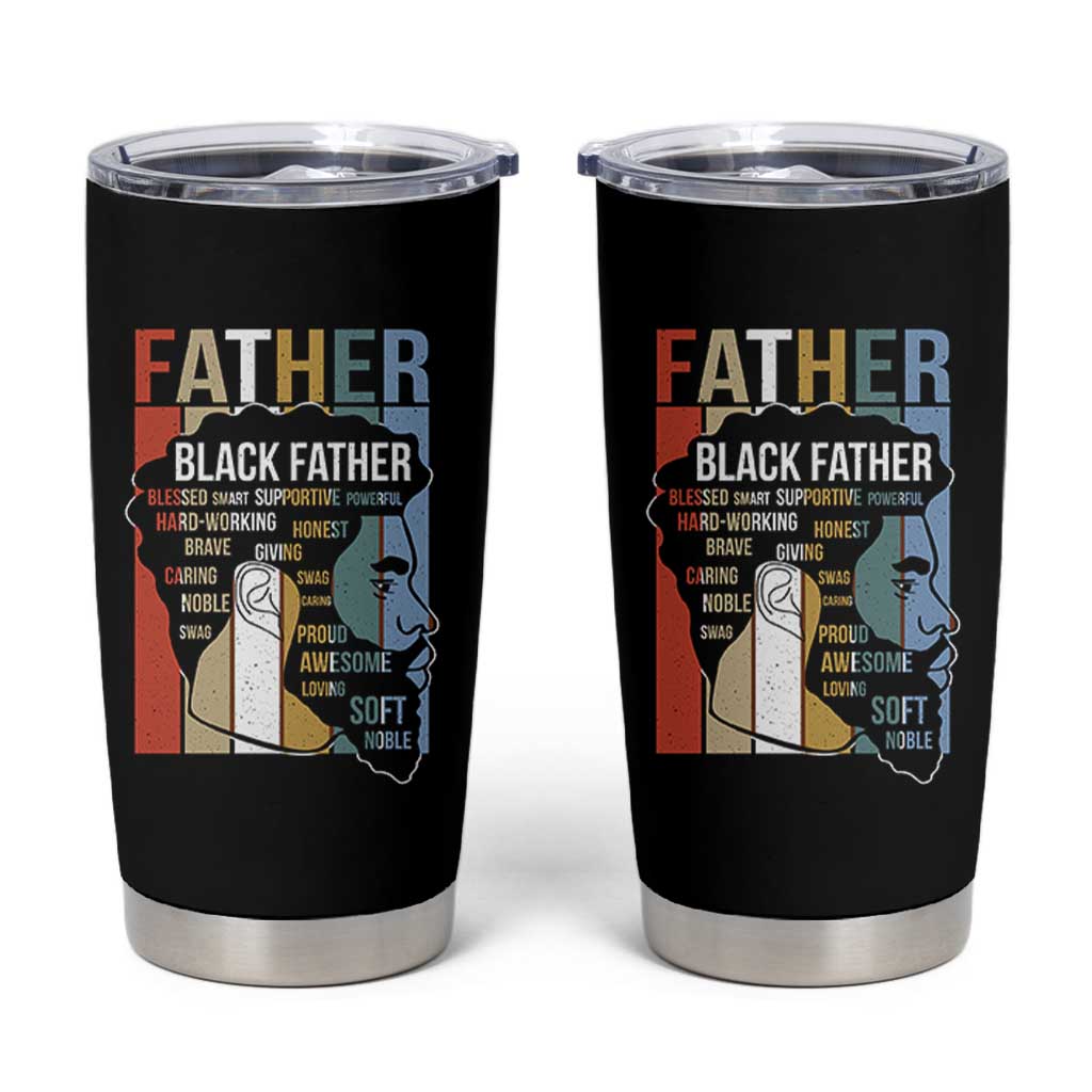 African American Black Father Tumbler Cup Fathers Day Juneteenth