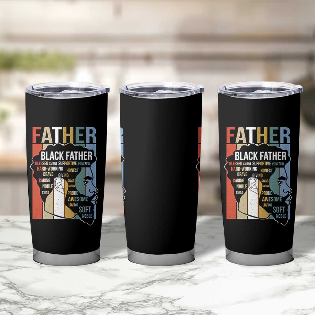African American Black Father Tumbler Cup Fathers Day Juneteenth