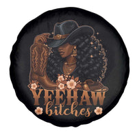 Funny African American Cowgirl Yeehaw Bitches Spare Tire Cover
