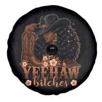 Funny African American Cowgirl Yeehaw Bitches Spare Tire Cover