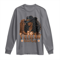 Funny African American Cowgirl Yeehaw Bitches Long Sleeve Shirt
