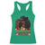 Funny African American Cowgirl Yeehaw Bitches Racerback Tank Top