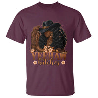 Funny African American Cowgirl Yeehaw Bitches T Shirt