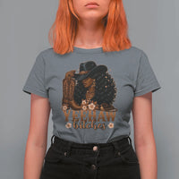 Funny African American Cowgirl Yeehaw Bitches T Shirt For Women