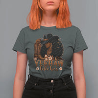 Funny African American Cowgirl Yeehaw Bitches T Shirt For Women