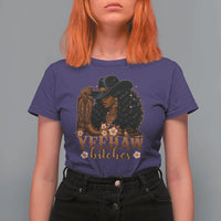 Funny African American Cowgirl Yeehaw Bitches T Shirt For Women