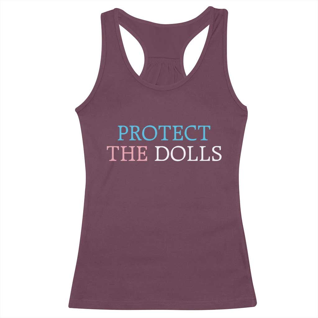 Protect The Dolls Racerback Tank Top Trans Women Pride Month