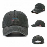 Protect The Dolls Washed Cotton Baseball Cap Trans Women Pride Month
