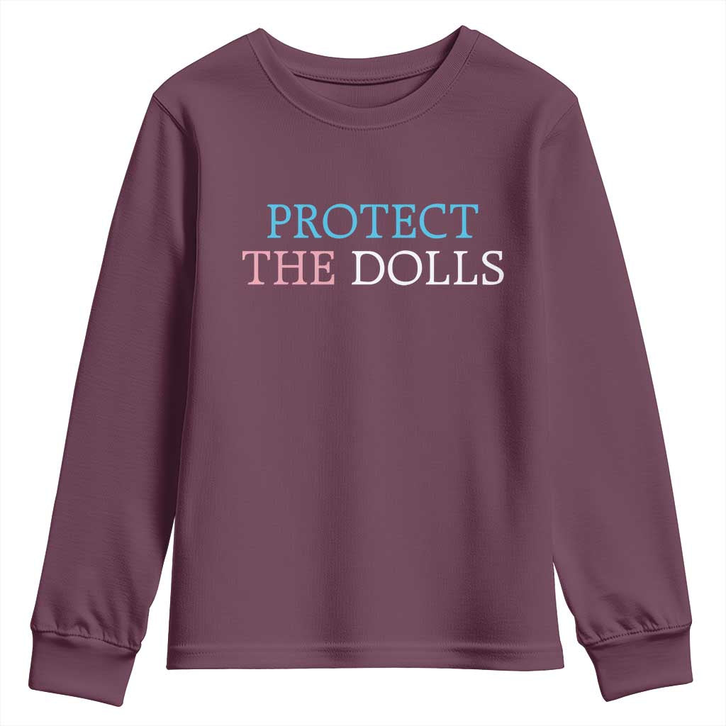 Protect The Dolls Youth Sweatshirt Trans Women Pride Month