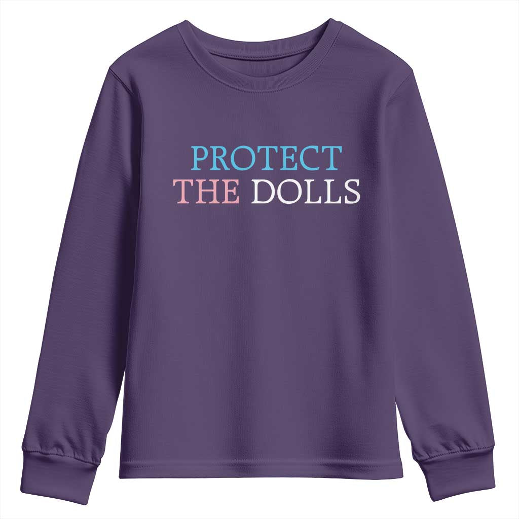Protect The Dolls Youth Sweatshirt Trans Women Pride Month