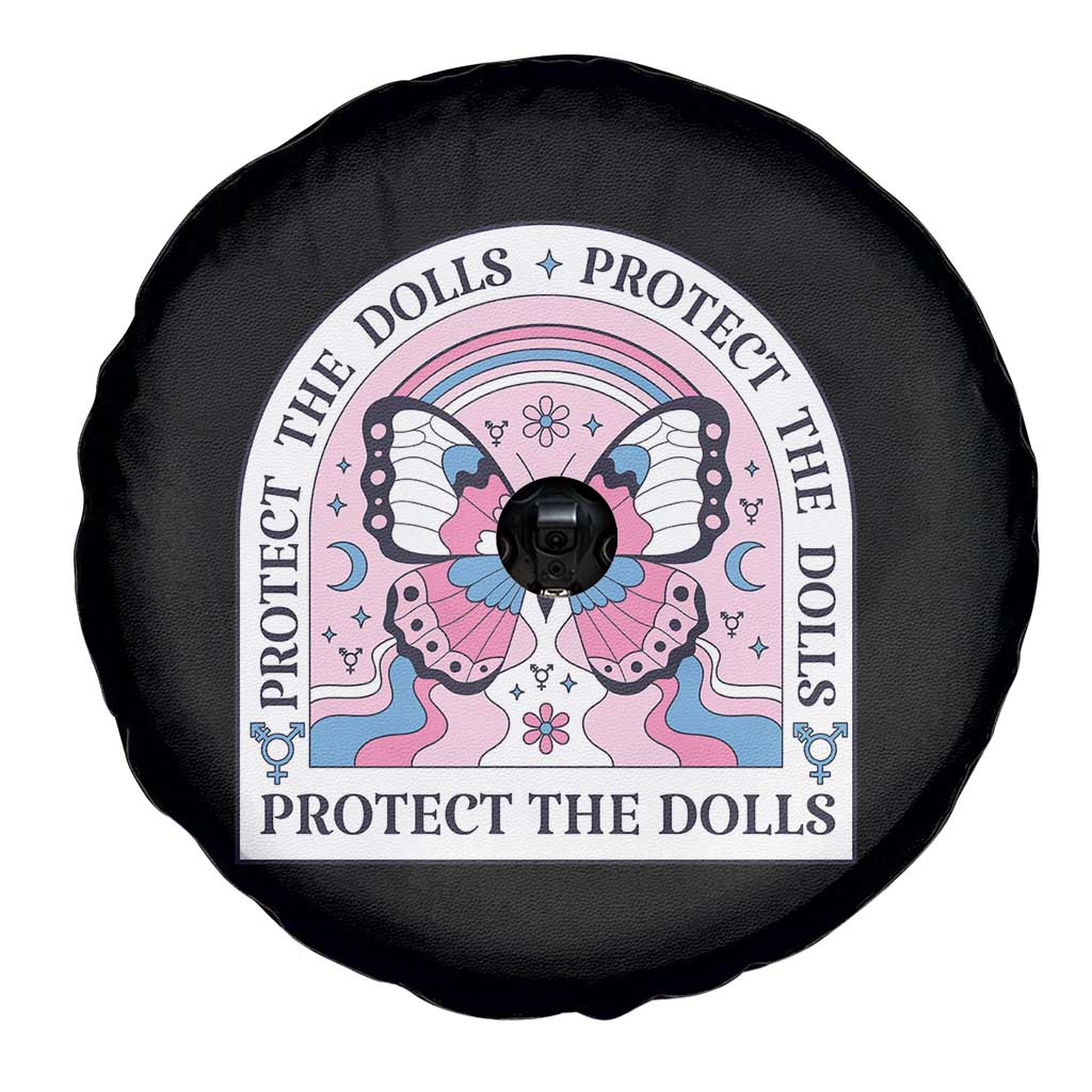 Protect The Dolls Spare Tire Cover Trans Women Pride Month Butterfly