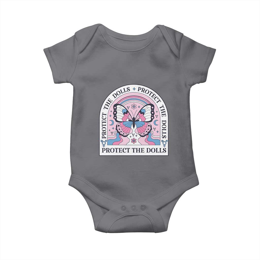Protect The Dolls Baby Onesie Trans Women Pride Month Butterfly