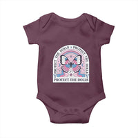 Protect The Dolls Baby Onesie Trans Women Pride Month Butterfly