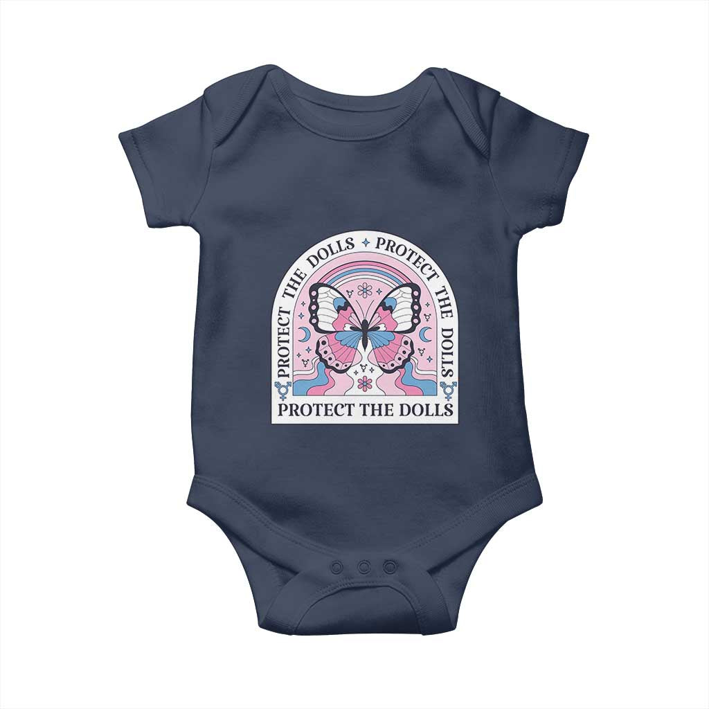 Protect The Dolls Baby Onesie Trans Women Pride Month Butterfly