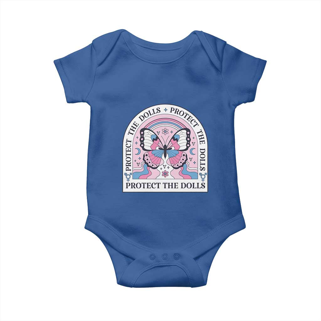 Protect The Dolls Baby Onesie Trans Women Pride Month Butterfly