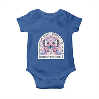 Protect The Dolls Baby Onesie Trans Women Pride Month Butterfly