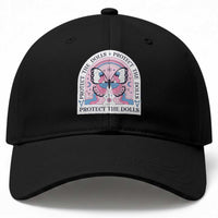 Protect The Dolls Baseball Cap Trans Women Pride Month Butterfly
