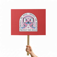 Protect The Dolls Protest Sign Trans Women Pride Month Butterfly - Wonder Print Shop