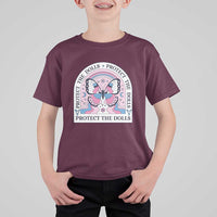 Protect The Dolls T Shirt For Kid Trans Women Pride Month Butterfly