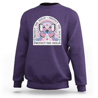 Protect The Dolls Sweatshirt Trans Women Pride Month Butterfly