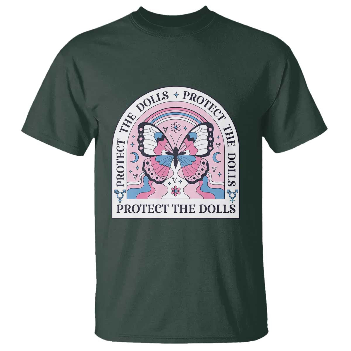 Protect The Dolls T Shirt Trans Women Pride Month Butterfly