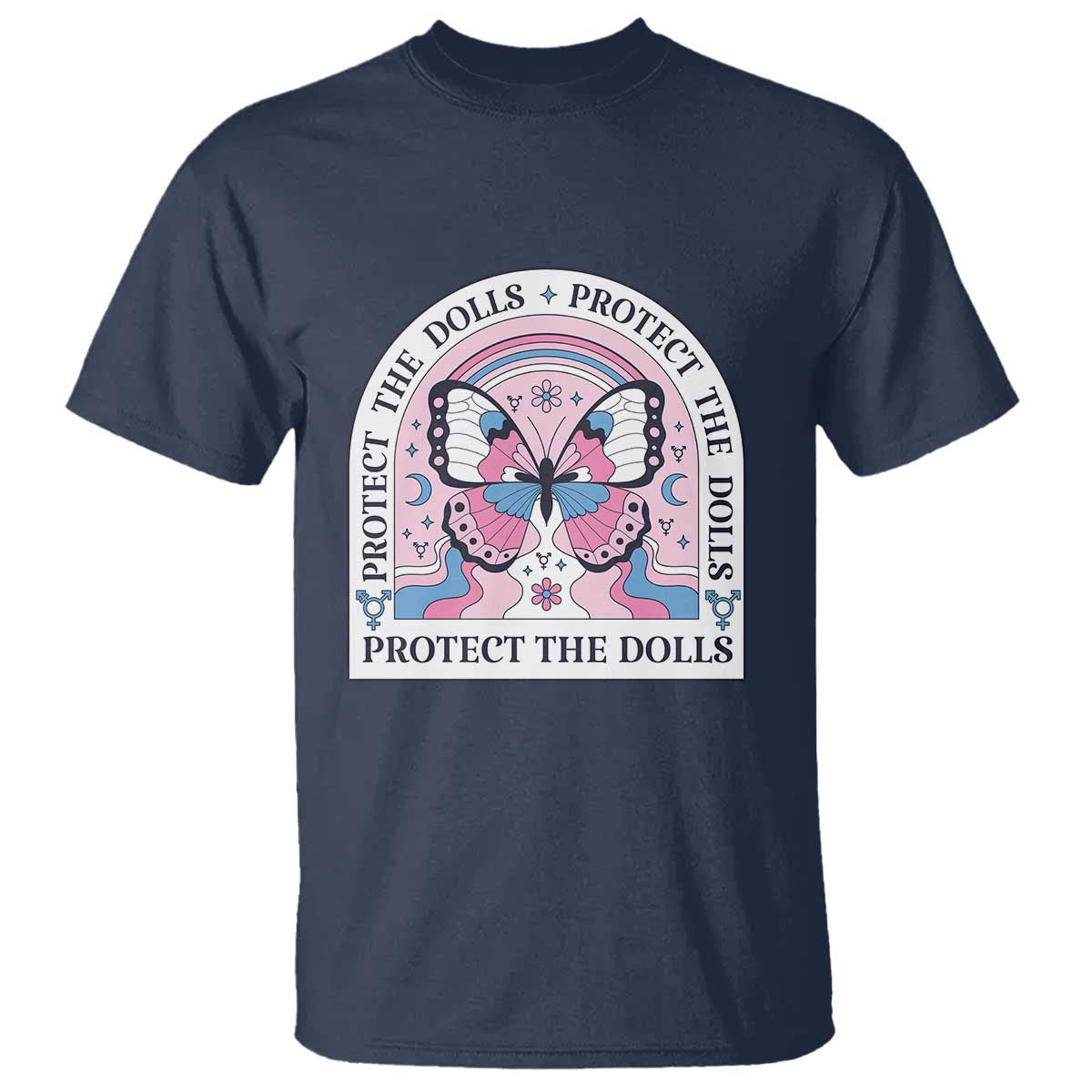 Protect The Dolls T Shirt Trans Women Pride Month Butterfly