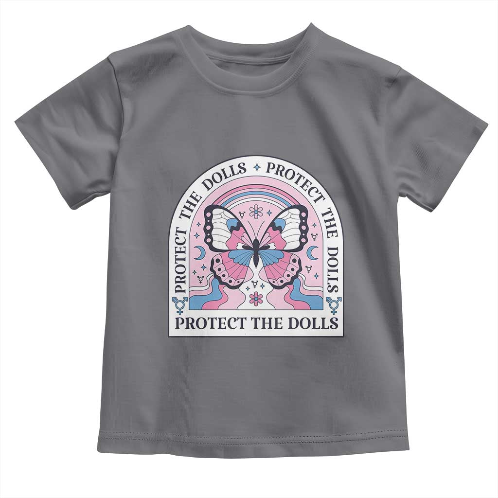 Protect The Dolls Toddler T Shirt Trans Women Pride Month Butterfly