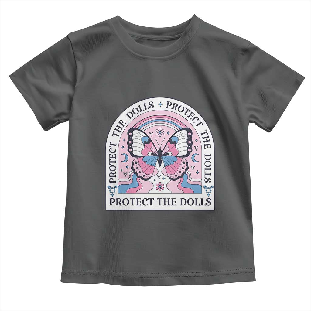 Protect The Dolls Toddler T Shirt Trans Women Pride Month Butterfly
