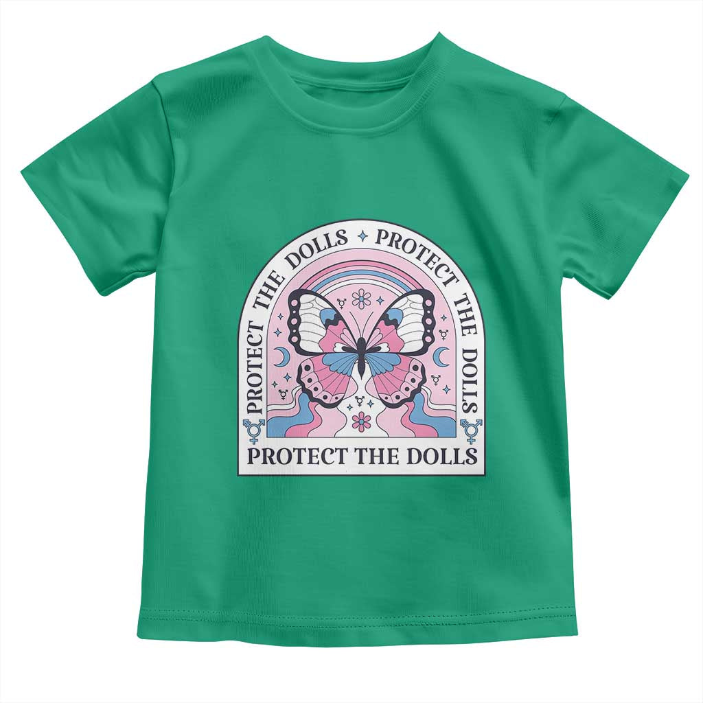 Protect The Dolls Toddler T Shirt Trans Women Pride Month Butterfly