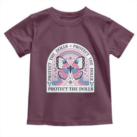 Protect The Dolls Toddler T Shirt Trans Women Pride Month Butterfly